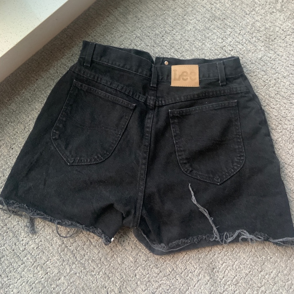 LEE Black Denim Shorts
